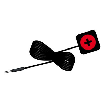 Buton de apasare cu fir si autocolant cu cablu de 2m si conector jack